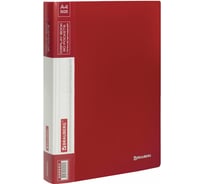 Папка BRAUBERG Стандарт 60 вкладышей, красная, 0.8 мм, 228683