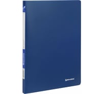 Папка BRAUBERG Office 10 вкладышей, синяя, 0.5мм, 222625