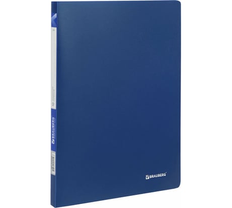 Папка BRAUBERG Office 10 вкладышей, синяя, 0.5мм, 222625