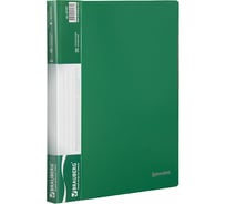 Папка BRAUBERG Стандарт 30 вкладышей, зеленая, 0.6 мм, 221597