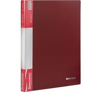 Папка BRAUBERG Стандарт 40 вкладышей, красная, 0.7 мм, 221602