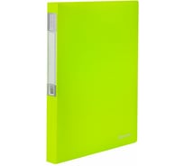 Неоновая папка BRAUBERG Neon 40 вкладышей, 25 мм, зеленая, 700 мкм, 227452