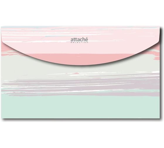 Папка-конверт на кнопке Attache Selection Travel Pastel 4 шт, ассорти 1216784