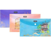 Папка-конверт на кнопке Attache Selection Travel 6 шт, ассорти 1110252