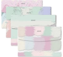 Папка-конверт на кнопке Attache Selection Pastel А5, 4 шт, ассорти 1216783