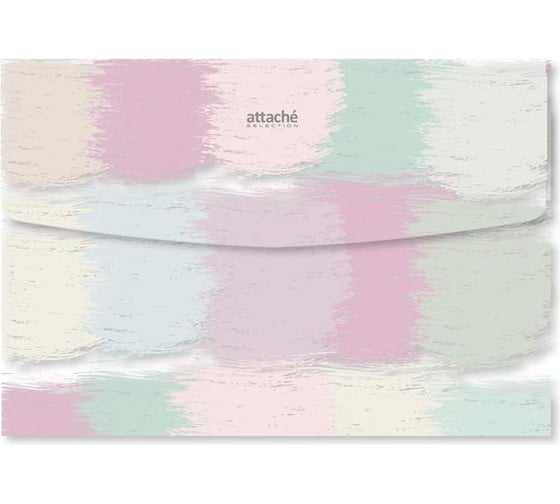 Папка-конверт на кнопке Attache Selection Pastel А5, 4 шт, ассорти 1216783