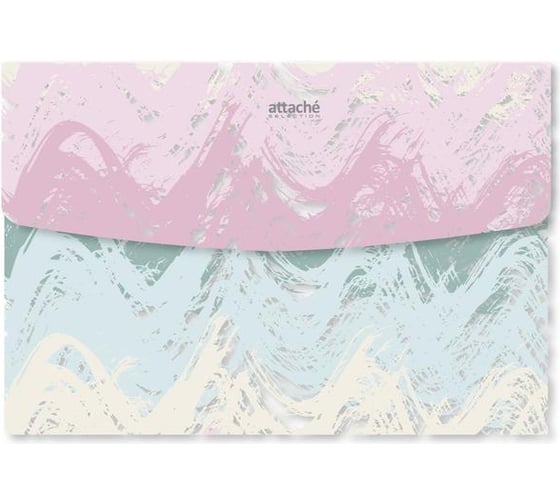 Папка-конверт на кнопке Attache Selection Pastel А5, 4 шт, ассорти 1216783