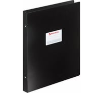 Вертикальная папка на 4 кольцах BRAUBERG Стандарт большого формата А3, 30 мм, черная, 0,8 мм 225766