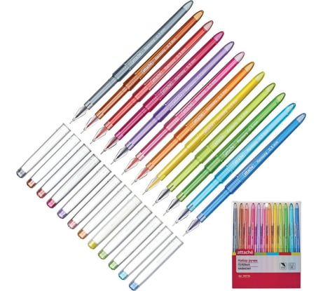 Набор гелевых ручек Attache Harmony,набор 12 цветов, 12 шт 389736