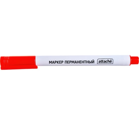 Перманентный маркер Attache красный 0,5 мм 954120