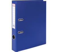 Прочная папка-регистратор BRAUBERG 50 мм, с уголком, синяя 226590
