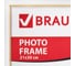 Рамка BRAUBERG HIT2, 21х30 см, пластик, багет 12 мм, белая с золотом, стекло, 390949 2