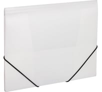 Папка BRAUBERG Office на резинках, белая, до 300 листов, 500 мкм 228080