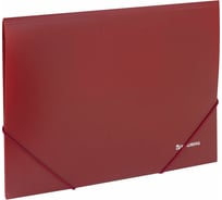 Папка BRAUBERG Стандарт на резинках, красная, до 300 листов, 0.5мм 221622