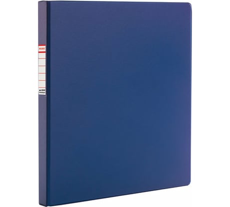 Папка с металлическим пружинным скоросшивателем BRAUBERG картон/ПВХ, 35 мм, синяя, до 290 листов 223187