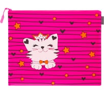 Папка для тетрадей BRAUBERG Cat A4 водонепроницаемая молния, 34х26 см 229262