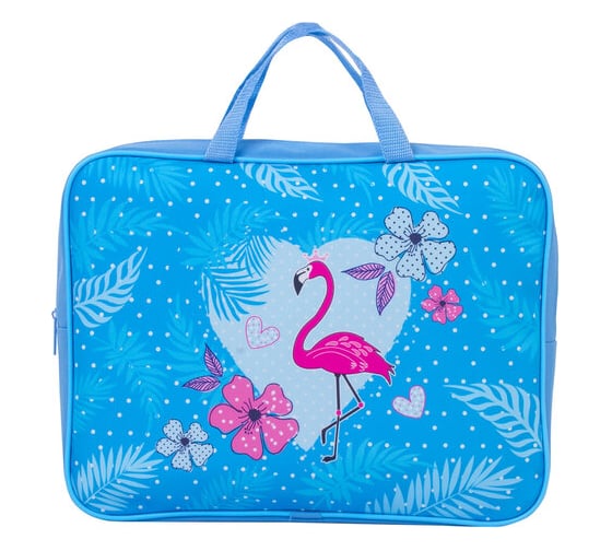 Папка BRAUBERG Flamingo на молнии с ручками, А4, ширина 80 мм 229399