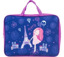 Папка BRAUBERG Paris на молнии, с ручками, А4, ткань, ширина 80 мм 229400