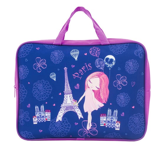 Папка BRAUBERG Paris на молнии, с ручками, А4, ткань, ширина 80 мм 229400 1