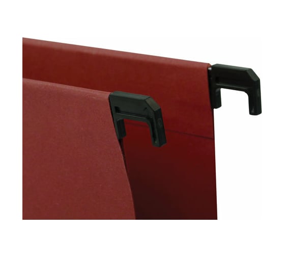 Подвесные папки BRAUBERG Foolscap А4, 406x245 мм, до 80 листов, КОМПЛЕКТ 10 шт., красные 231796