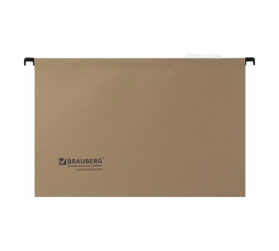 Подвесные папки BRAUBERG Foolscap А4, 406х245 мм, до 80 листов, КОМПЛЕКТ 10 шт. 231787