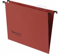 Подвесные папки BRAUBERG А4, 350х245 мм, до 80 листов, КОМПЛЕКТ 10 шт., красные 231792