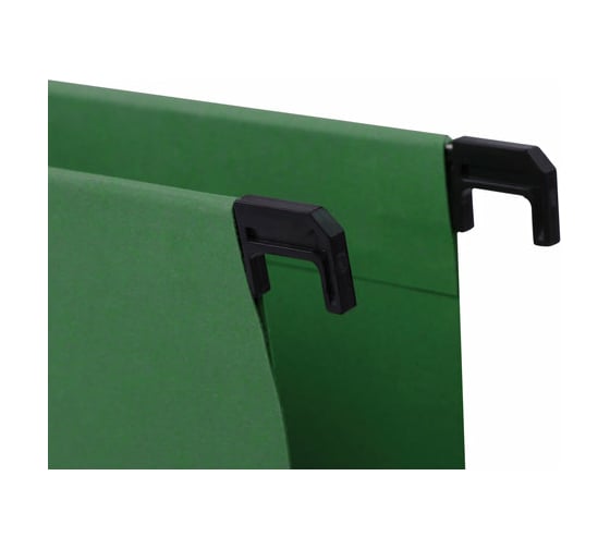 Подвесные папки BRAUBERG Foolscap А4, 406x245 мм, до 80 листов, КОМПЛЕКТ 10 шт., зеленые 231795