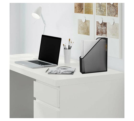 Вертикальный металлический лоток для бумаг BRAUBERG Germanium 250х72х315 мм 231948