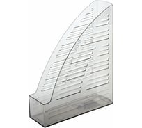 Вертикальный тонированный лоток для бумаг BRAUBERG Standard 245х70х295 мм, серый 237222