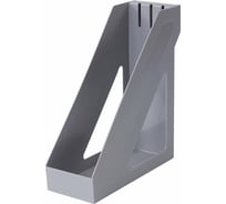 Вертикальный лоток для бумаг BRAUBERG Basic 265х100х285 мм, серый 237010