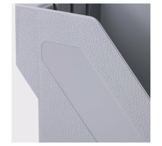 Вертикальный лоток для бумаг BRAUBERG Basic 265х100х285 мм, серый 237010