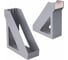 Вертикальный лоток для бумаг BRAUBERG Basic 265х100х285 мм, серый 237010 2