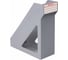 Вертикальный лоток для бумаг BRAUBERG Basic 265х100х285 мм, серый 237010 3