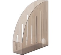 Вертикальный тонированный лоток для бумаг BRAUBERG Energy 261x85x300 мм, эргономичная форма, тонированный 231550