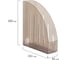 Вертикальный тонированный лоток для бумаг BRAUBERG Energy 261x85x300 мм, эргономичная форма, тонированный 231550 4