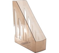 Вертикальный тонированный лоток для бумаг BRAUBERG Contract 260x85x300 мм отверстия на торцах, тонированный 230892