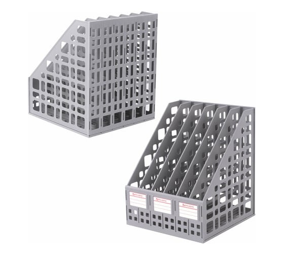 Вертикальный лоток для бумаг BRAUBERG MAXI Plus 240 мм, 6 отделений 237016