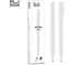 Ручка гелевая DELI Nusign корп.белый чернила черн. линия 0.5мм NS552white NS552-WT 2
