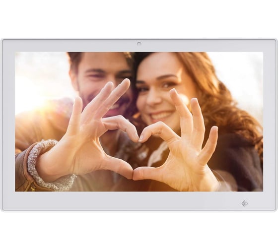 Фоторамка DIGMA 13.3 PF-1300 IPS 1920x1080, белый, пластик, ПДУ Видео 1956088 1