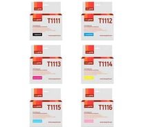 Комплект картриджей EasyPrint (C13T0811/T1111) для Epson T0817: черный, голубой, пурпурный, желтый, светло-голубой, светло-пурпурный IE-T1117_SET