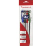 Шариковые масляные ручки BRAUBERG Max-Oil НАБОР 4 шт., АССОРТИ, узел 0,7 мм, линия письма 0,35 мм, 142146