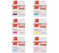 Комплект картриджей EasyPrint (T0481) для Epson T0487: черный, голубой, пурпурный, желтый, светло-голубой, светло-пурпурный IE-T0487_SET