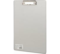 Доска-планшет BRAUBERG Comfort с прижимом А4 230 х350 мм, картон/ПВХ, серая, 222661