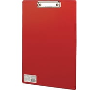Доска-планшет BRAUBERG Comfort с прижимом А4 230 х350 мм, картон/ПВХ, красная, 222658