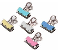 Зажимы-бульдоги для бумаг BRAUBERG КОМПЛЕКТ 10 шт., 25 мм, на 60 листов 223512