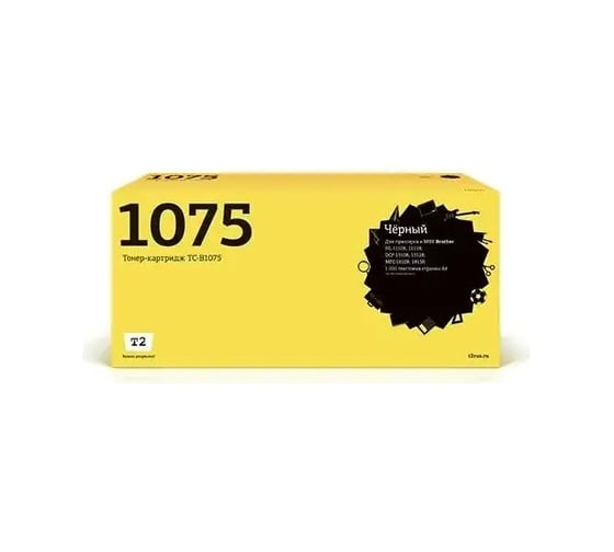 Двойная упаковка картриджа T2 (TN-1075) для Brother HL-1110R/DCP1510R/MFC1810 (2шт.x 1000 стр.) TC-B1075D 1