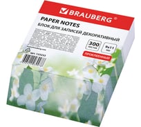 Декоративный проклеенный блок для записей BRAUBERG косой срез 9х11 см, 300 листов 123233