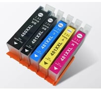 Комплект картриджей T2 (CLI-481Bk XXL; CLI-481C XXL; CLI-481M XXL; CLI-481Y XXL; PGI-480Bk XXL) для Canon: PGI-480BK XXL/CLI-481 XXL, пигментный IC-CCLI-481XXL_MP