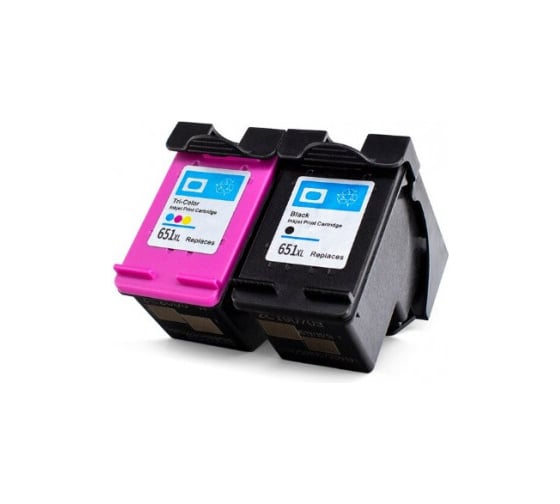 Комплект картриджей T2 (651/C2P10AE;C2P11AE) для HP 651: C2P10AE/C2P11AE, черный + цветной IC-H651_MP 1