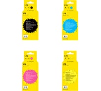 Комплект картриджей T2 (CB316HE/CB318HE/CB319HE/CB320HE) для HP 178: черный, голубой, пурпурный, желтый IC-H178_MP